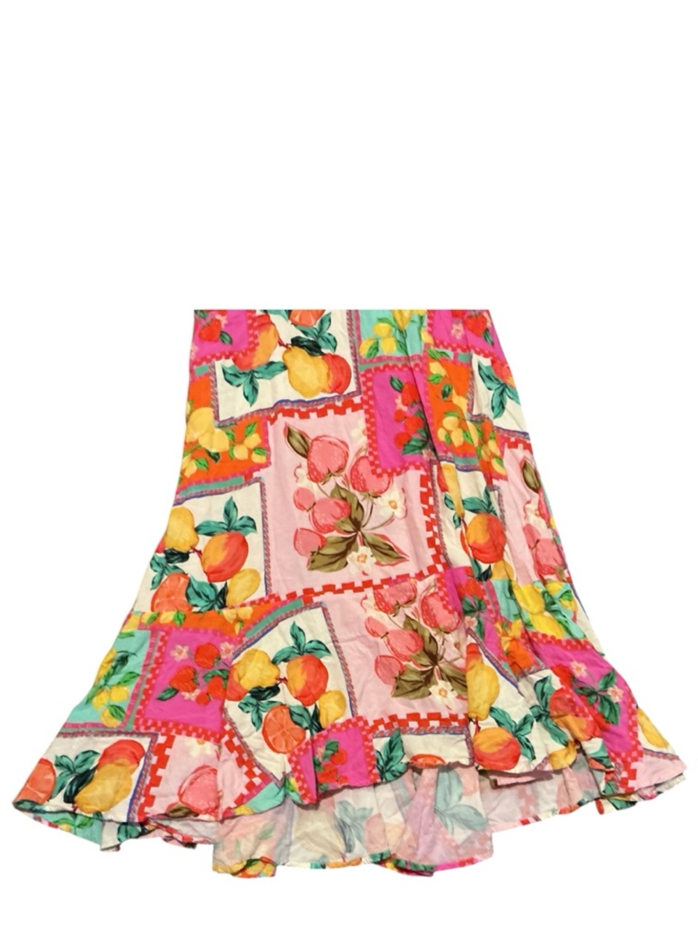 Paper Heart Fruit Patchwork High Low Maxi Dress - Picture 8 of 11